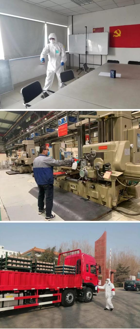 公共區(qū)域、生產(chǎn)車間：消毒、消毒、消毒